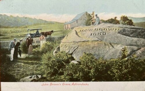 postcard with John Brown's grave