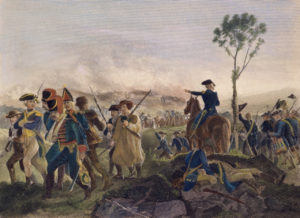 Painting of John Stark at Battle of Bennington